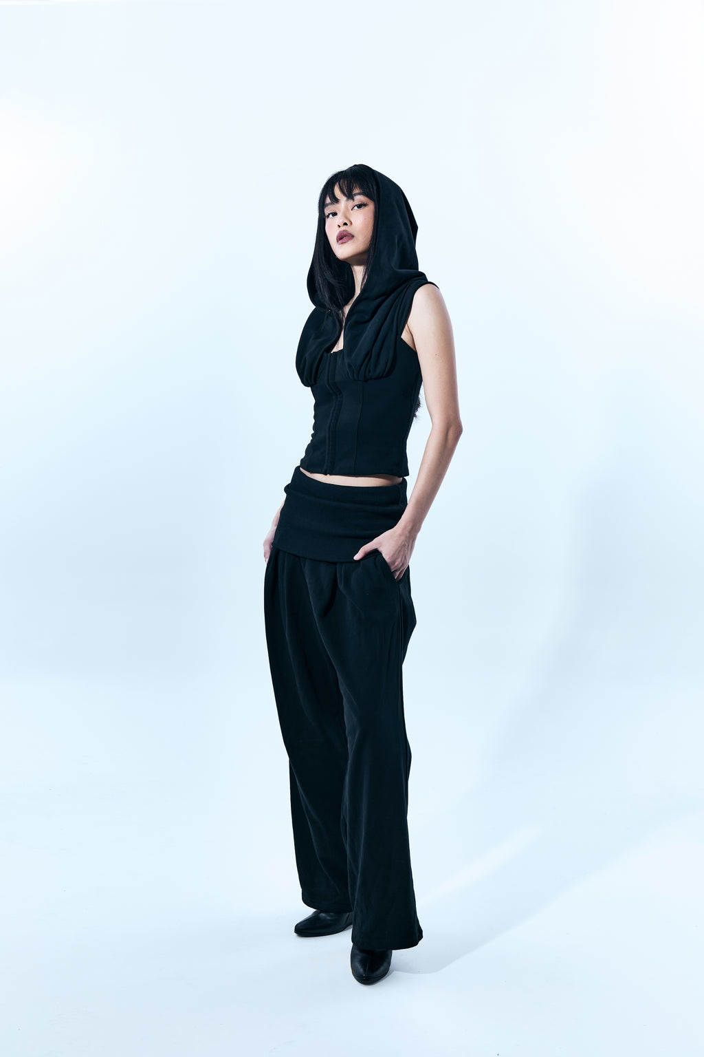 Hooded Corset Top