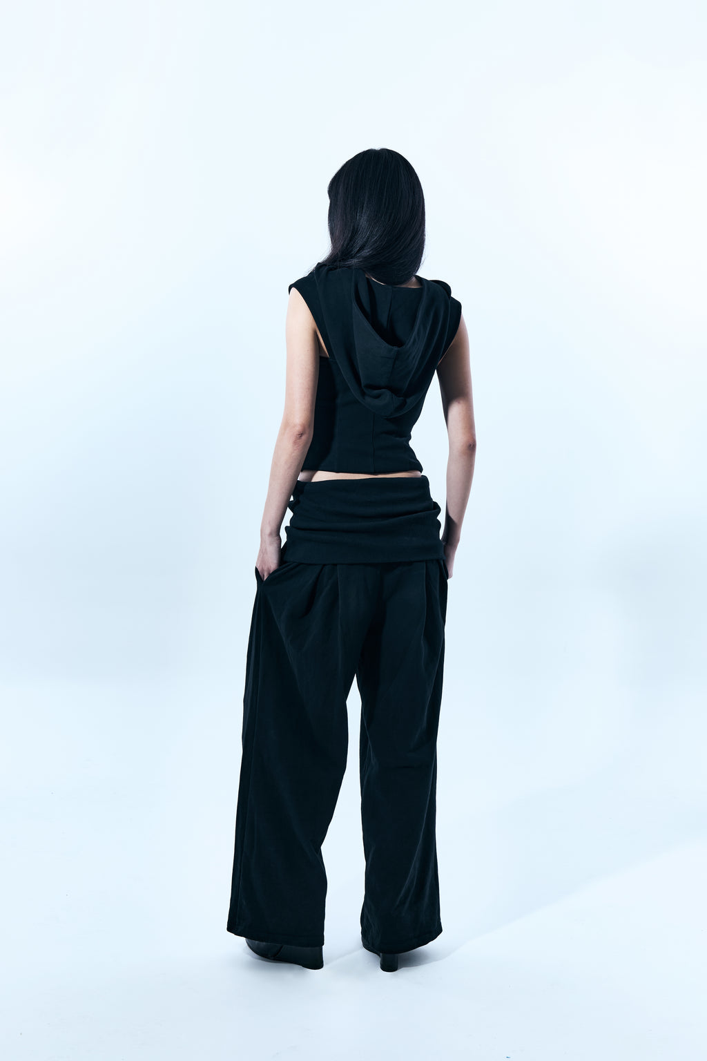 Foldover Pleated Pant