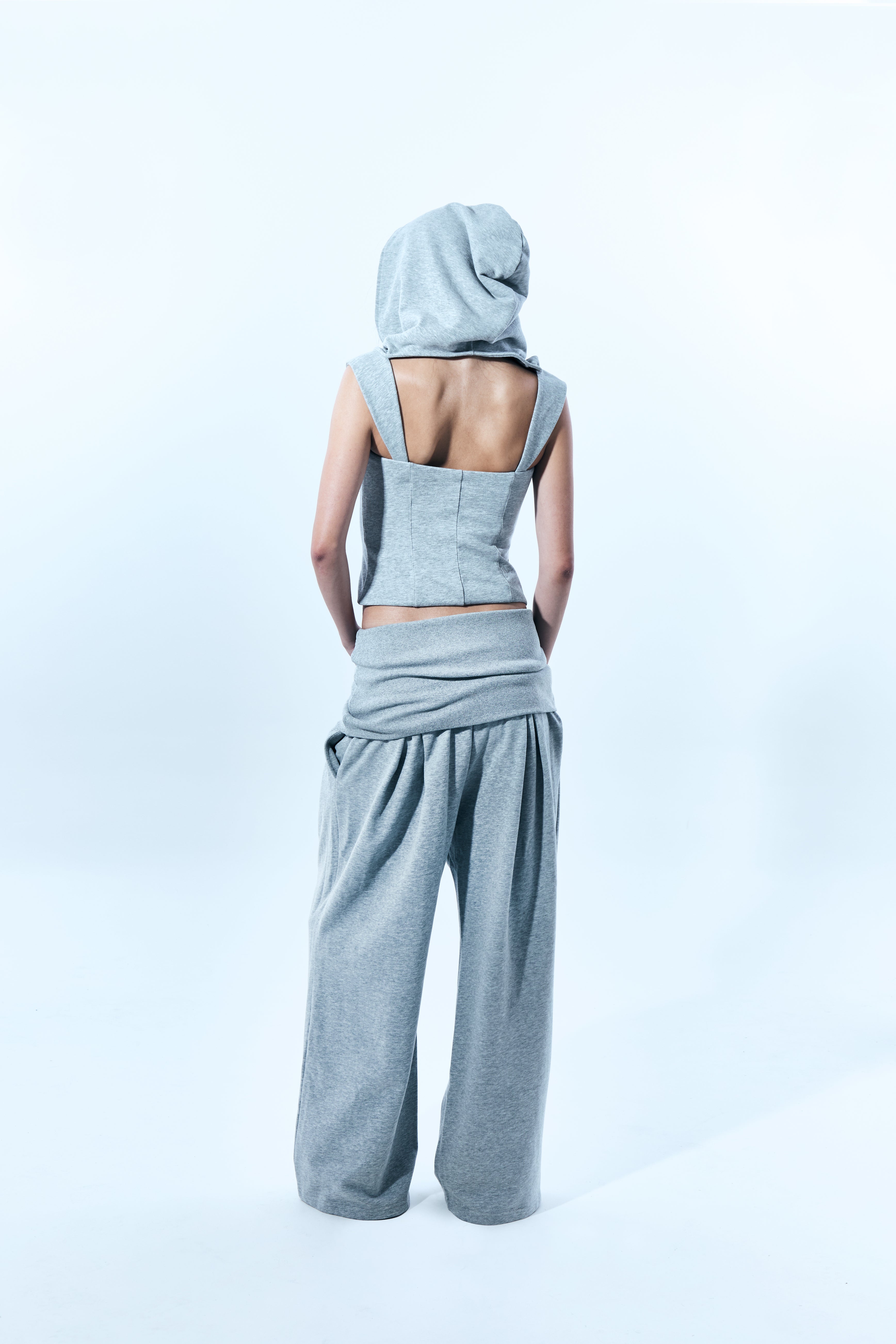 Foldover Pleated Pant