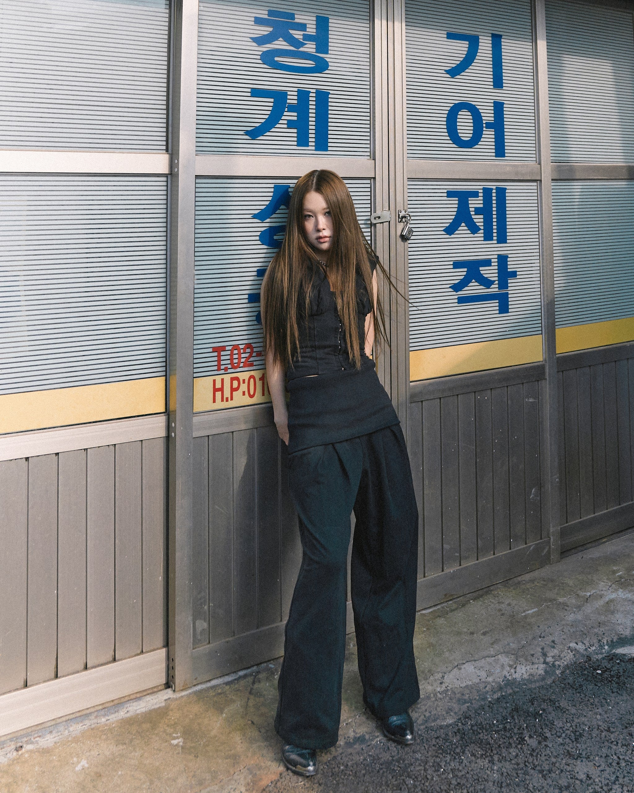 Foldover Pleated Pant