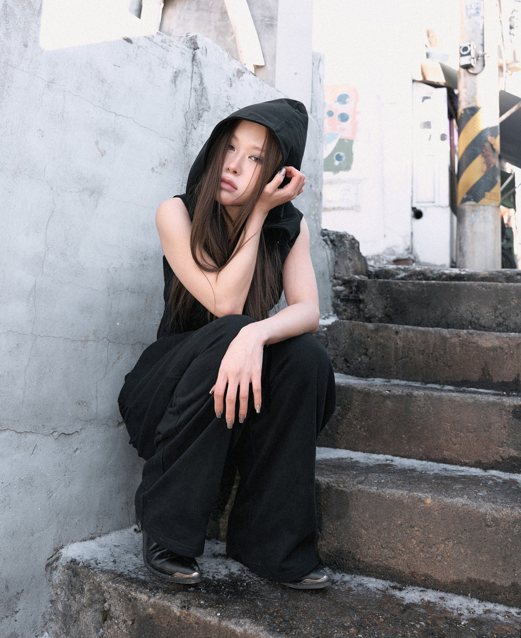 Hooded Corset Top